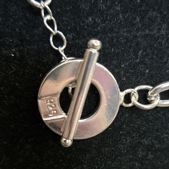 Sterling Silver Necklace & Bracelet Anchor Chain Set NEW - Picture 3 of 4